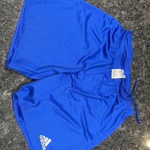 Blue adidas shorts